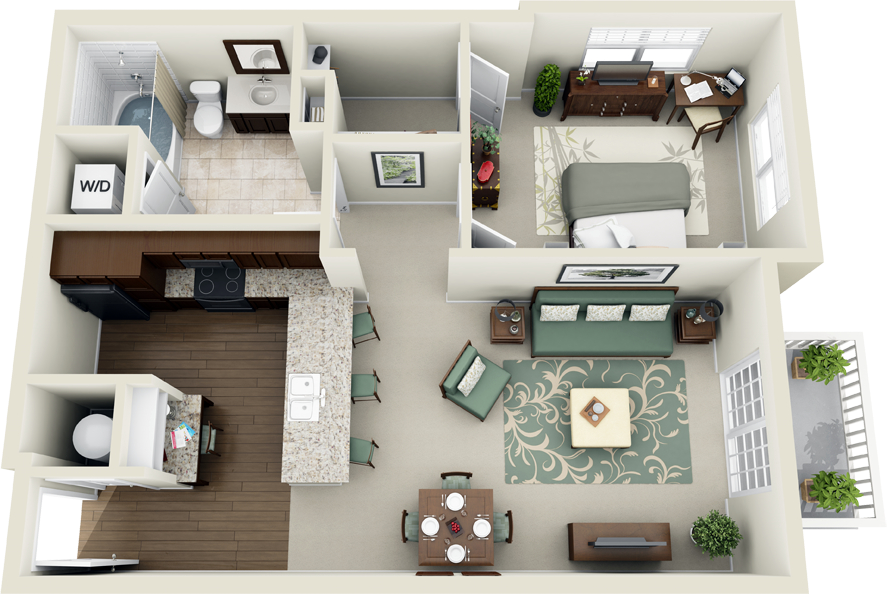 @claudiagabg - 800 Sq Ft Flat (887x594), Png Download
