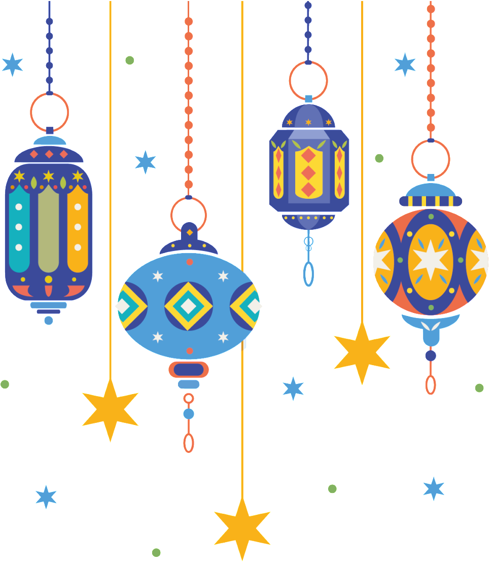 Creative Hand Painted Lantern Png Element Mawlid Al Nabi Greetings Full Size Png Download Seekpng