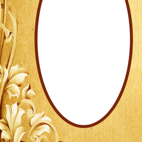 Simple Flourish Frame - Circle (600x600), Png Download