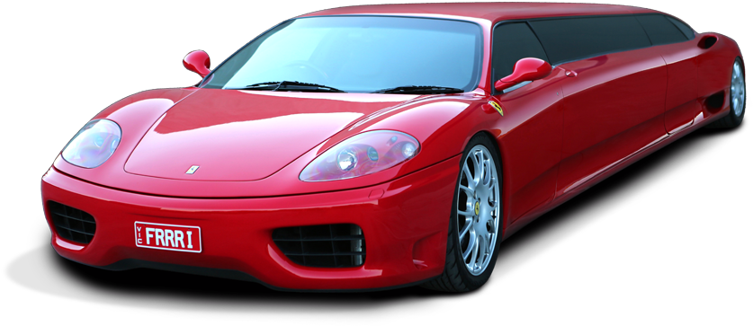 Madness Limousines - Ferrari F430 Challenge (854x395), Png Download