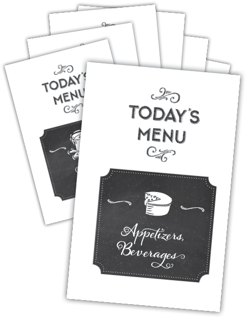 Chalkboard Cookbook Publishers Rh Cookbookpublishers - Paper (540x677), Png Download