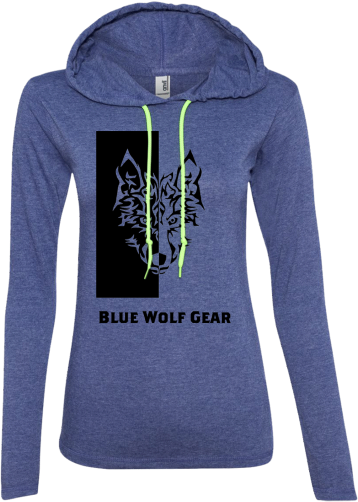 Blue Wolf Gear Womens Pullover Hoodie Png Wolf Paw - Shirt (1024x1024), Png Download
