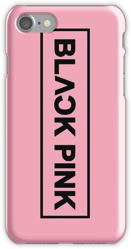 Blackpink Black Logo Iphone 7 Snap Case - Mobile Phone Case (750x1000), Png Download