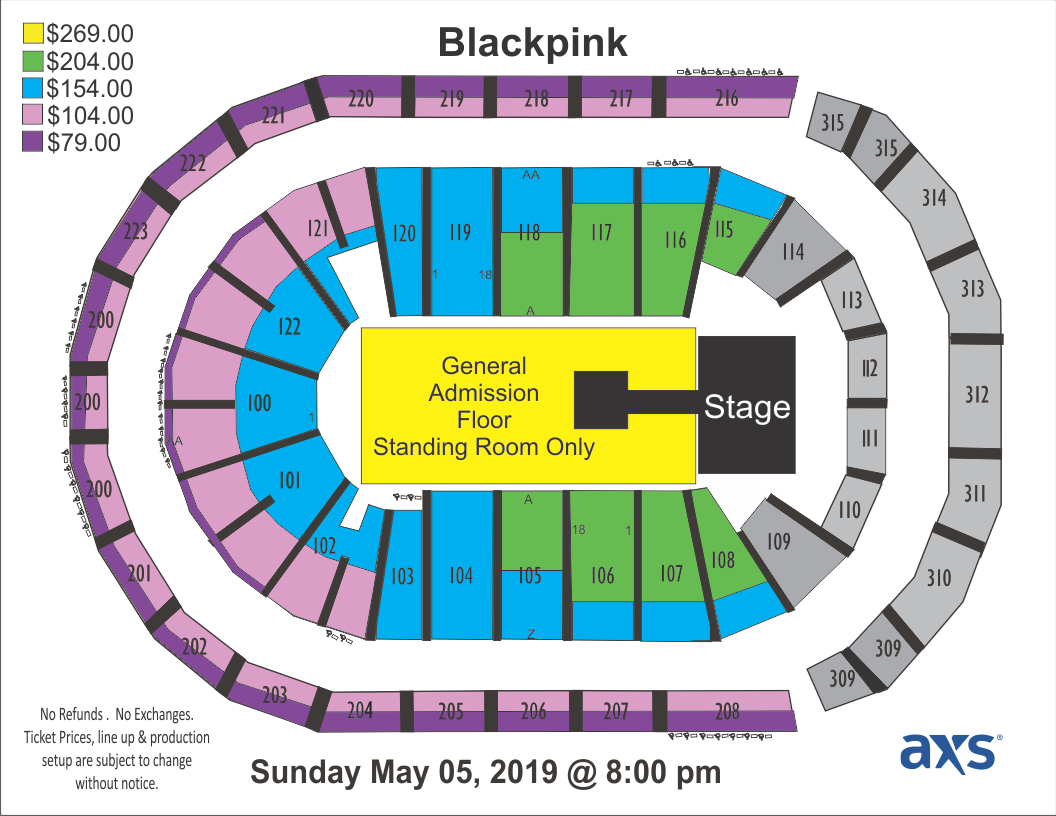 19 05 05 Blackpink 568197e851 - Blackpink Atlanta Ticket Prices (1056x816), Png Download