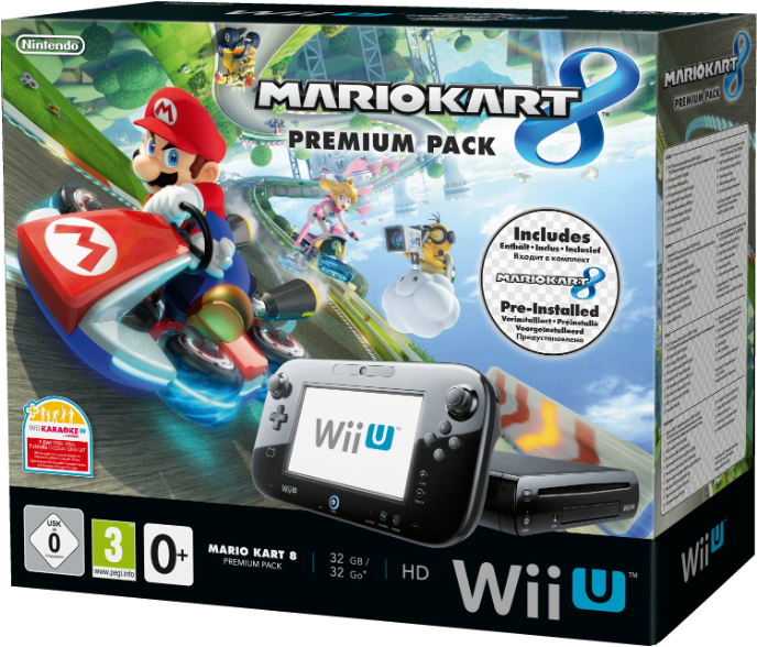 Mario Kart 8 Premium Pack Bundle Wii U - Console Wii U Mario Kart 8 (786x587), Png Download