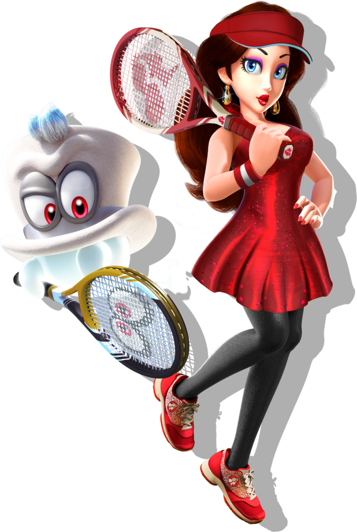 View Samegoogleiqdbsaucenao Pauline & Cappy Tennis (732x1091), Png Download