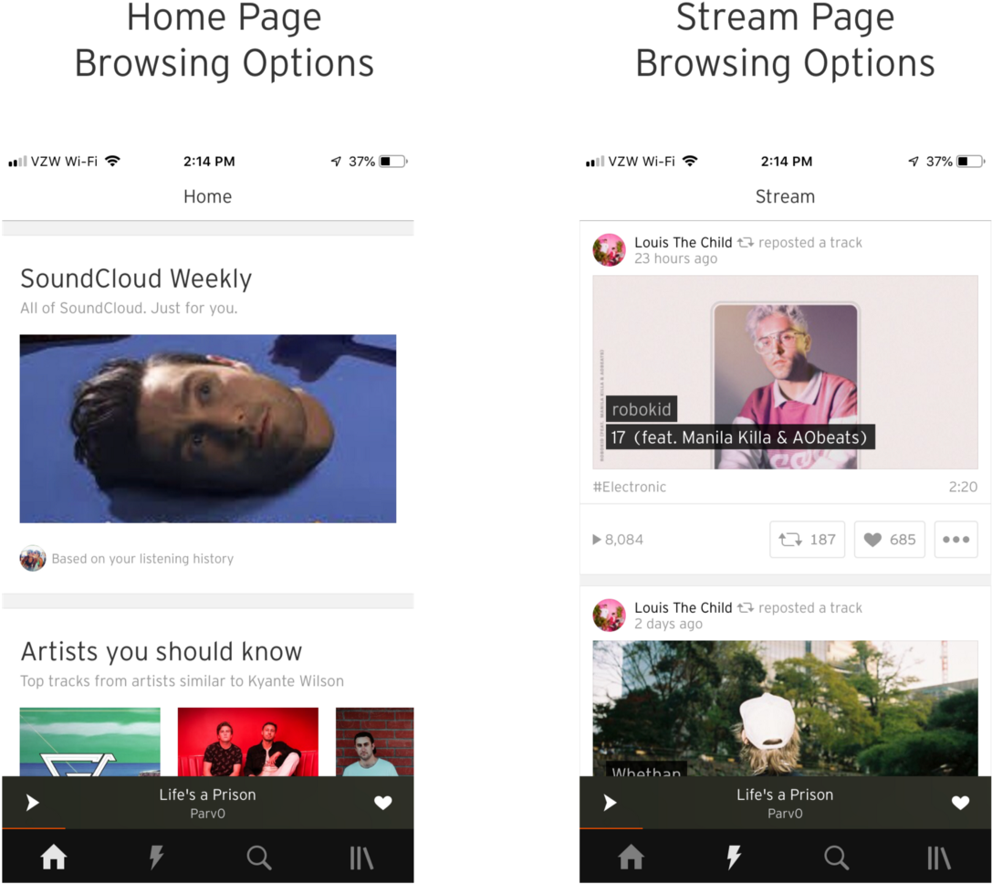 Soundcloud Currently Guides The User Browsing Process - Website (1600x1280), Png Download