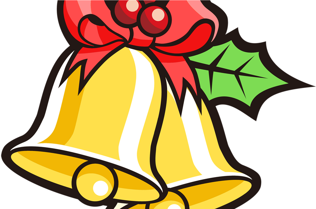 Christmas Clip Art Bells - Cartoon Christmas Bells Png (1368x855), Png Download
