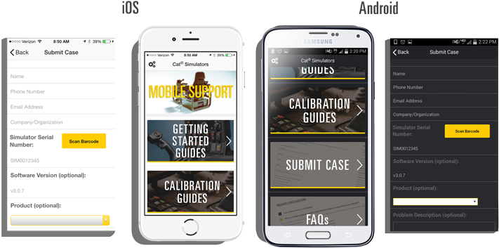 Now You Can Take The Cat Simulators Support Team Anywhere - Caterpillar Mobile App (750x426), Png Download