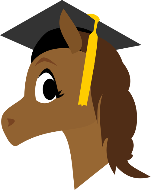 Graduation Horse Blue Mustang, Cricut Explore Projects, - Graduation Horse Svg (500x629), Png Download