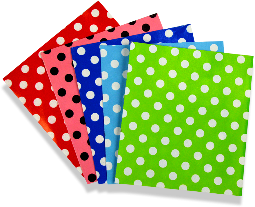 Papel De Regalo - Papel Lustre Con Puntos (900x900), Png Download
