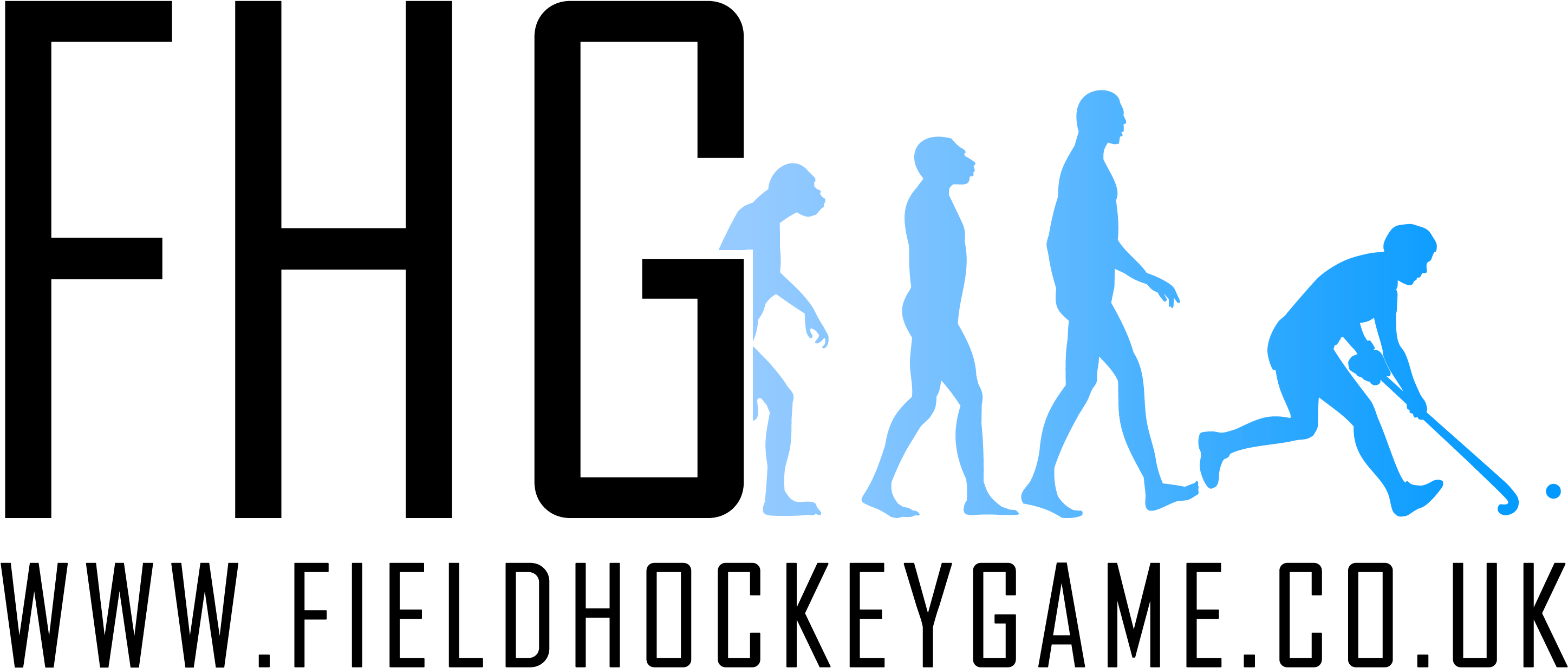 The Field Hockey Game - Evolution Of Man (3500x1417), Png Download