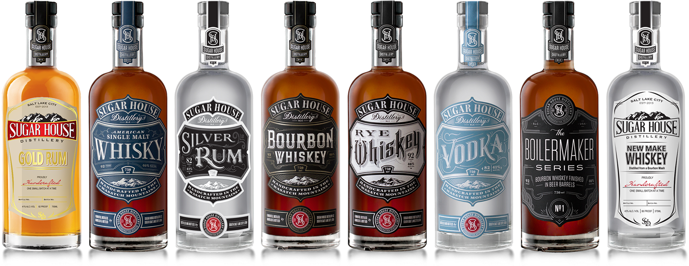 Sugar House Distillery Spirits - Blended Whiskey (1800x720), Png Download