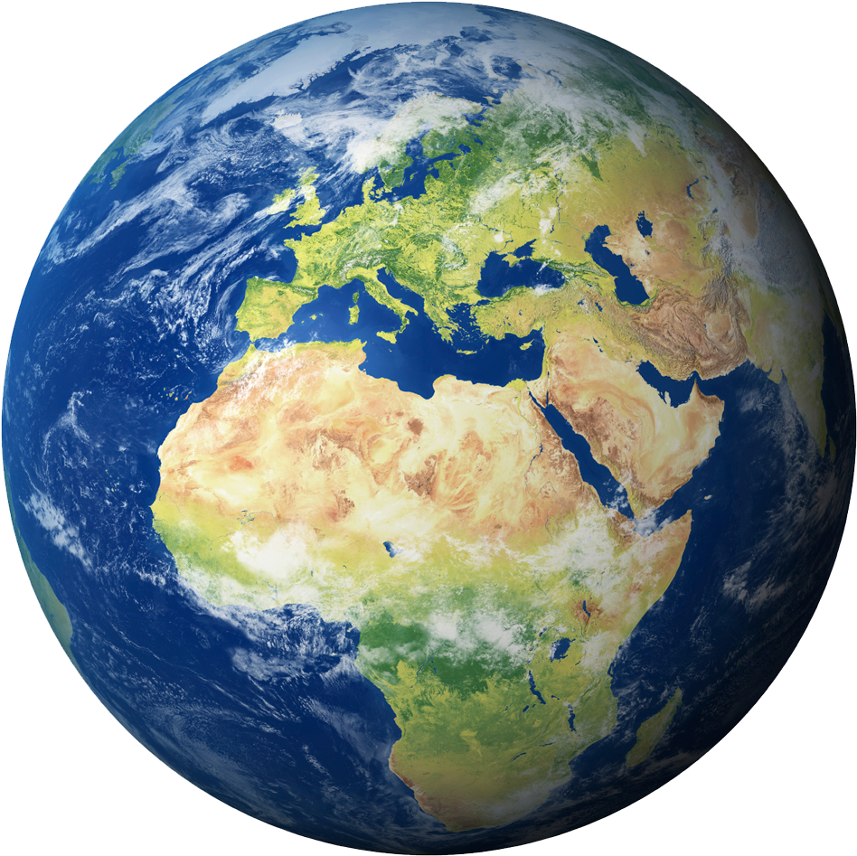 Earth Transparent File - Earth Png Europe (1000x1000), Png Download