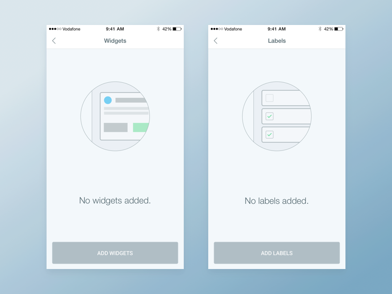Empty States By Pavel Buben - Empty State Ui Free (800x600), Png Download