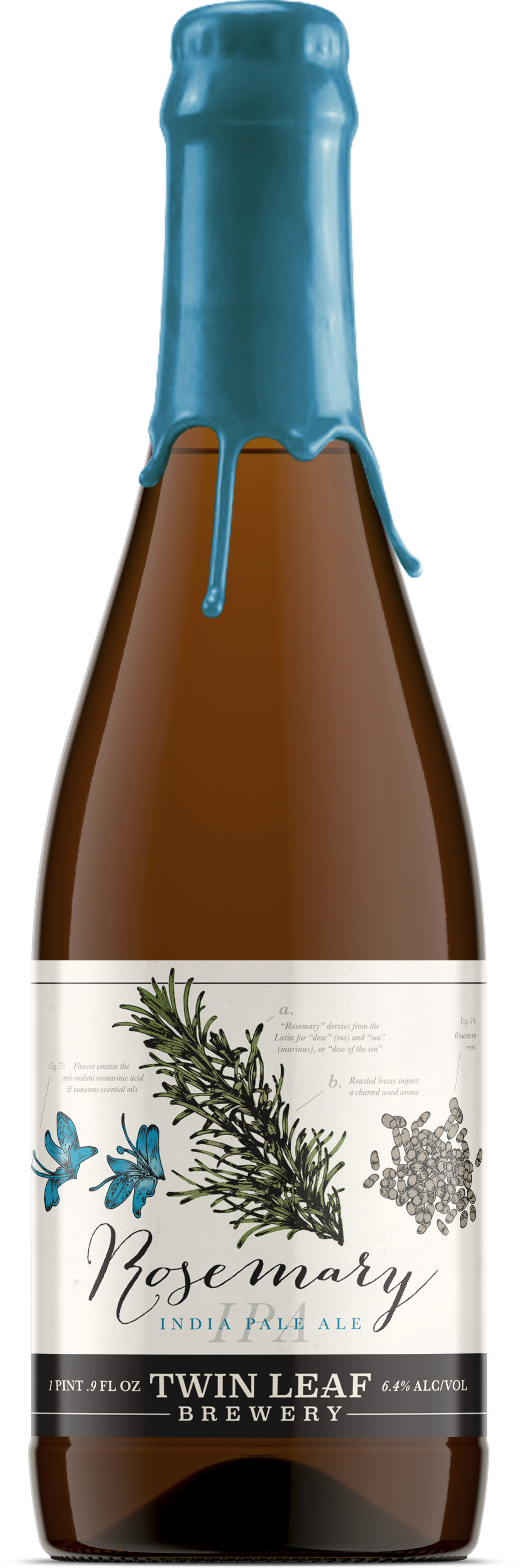 Rosemary Ipa Released In Time For Holidays - Glass Bottle (1055x3125), Png Download