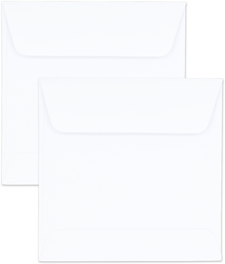 White Open End No - Envelope (1000x1087), Png Download