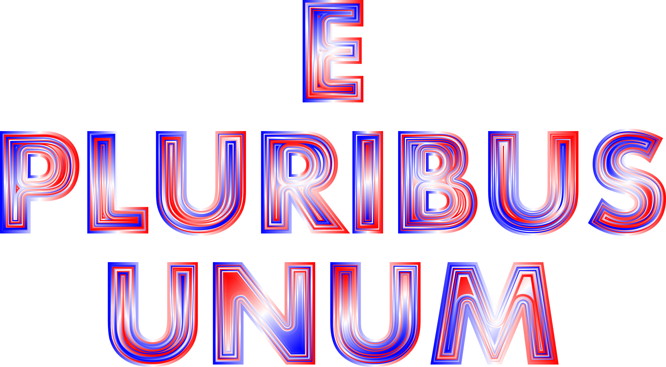 This Free Icons Png Design Of E Pluribus Unum Red White (2282x1260), Png Download