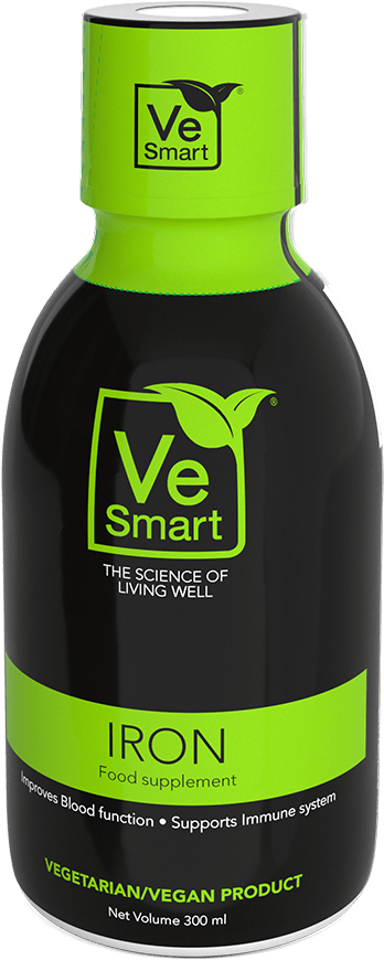 Vesmart Iron Supplement Bottle Above - Iron (1000x1000), Png Download