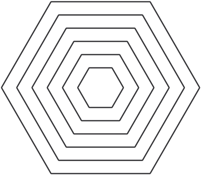 Hexagons Die Outline - Actress Splazsh (700x700), Png Download