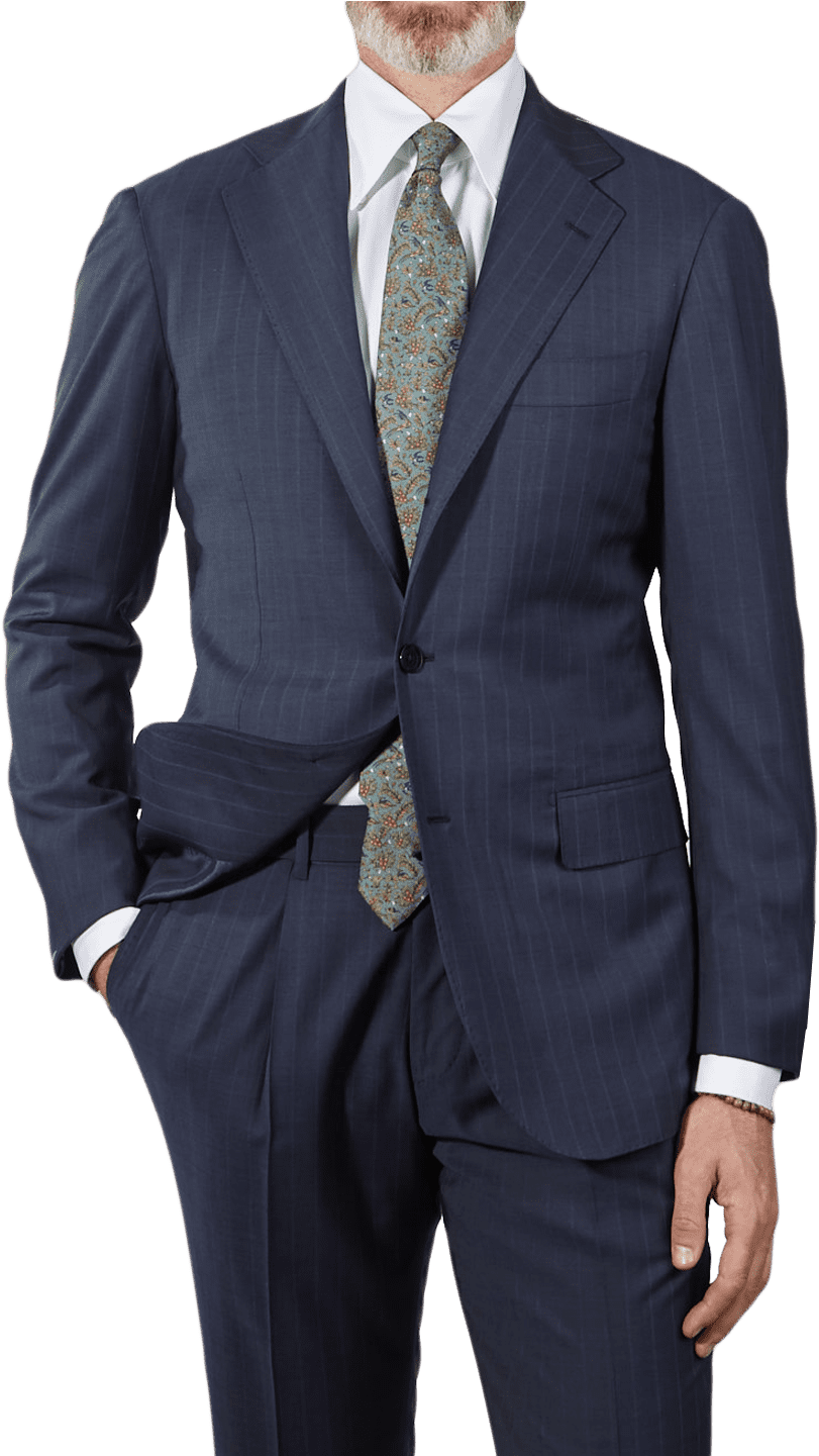 Cheap Priced Men'S Dress Suit For Sale 2or3or4 Button Style Normal Black Pinstripe Light Weight On Sale main image 1