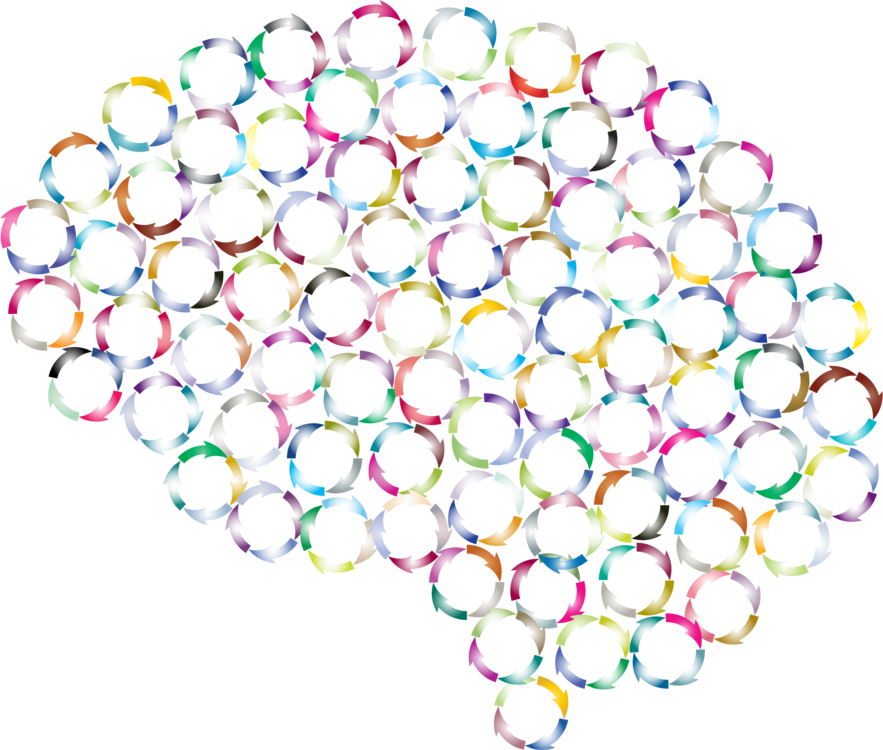 Brain Head Rumination Hexagon Health - Circle (883x750), Png Download