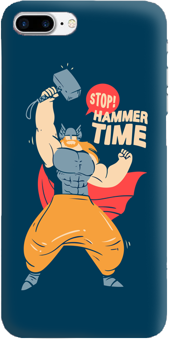 Thor Hammer Time Phone Cover - Hd Wallpaper Hammer Thor (800x800), Png Download