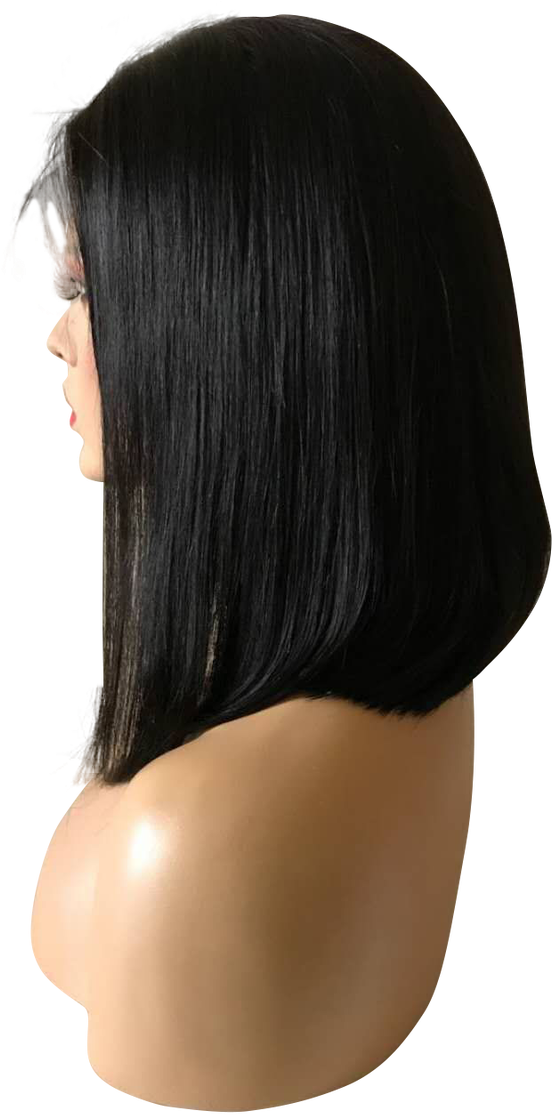 Black Wig Png - Lace Wig (961x1280), Png Download