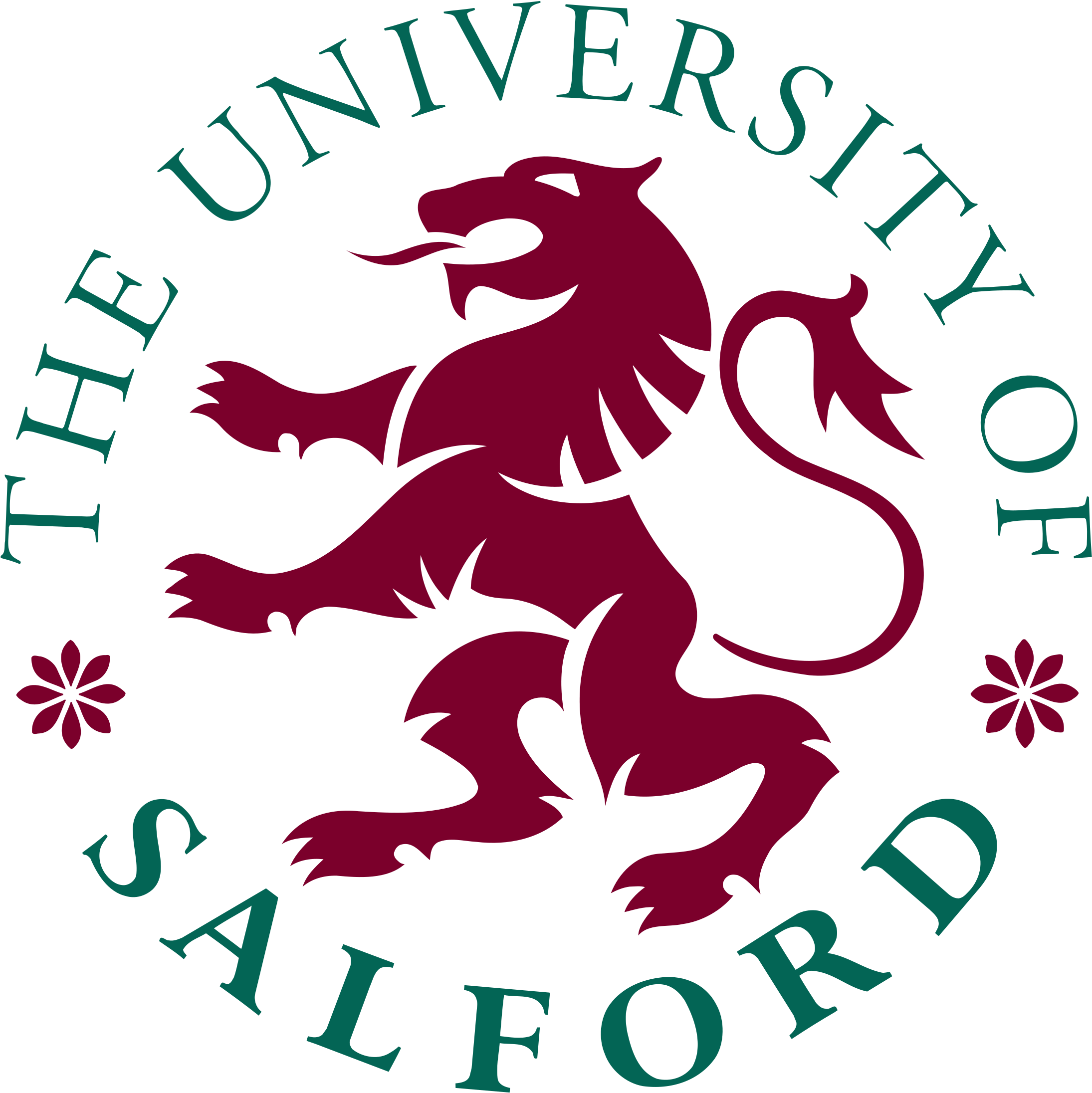Nike Logo Clipart Translucent - Logo The University Of Salford (2189x2191), Png Download