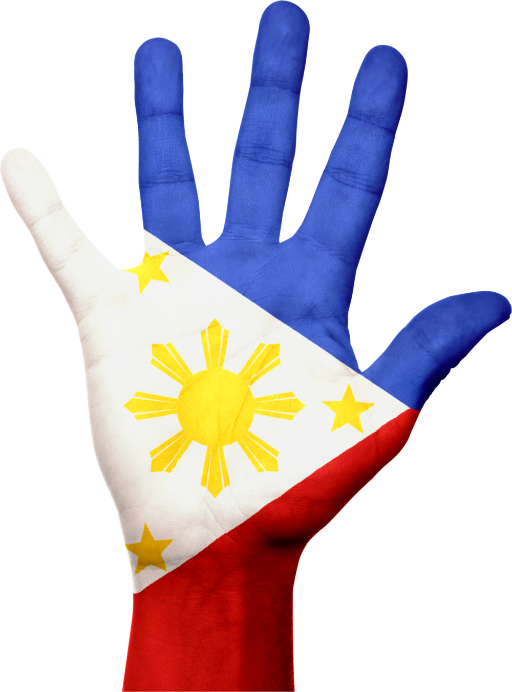 Philippines-641670 1920 - Hand With Philippine Flag (1000x1352), Png Download