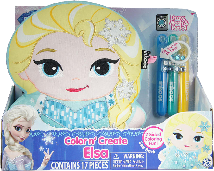 Disney Inkoos 37272 Color N Create Frozen Elsa - Elsa (1000x1000), Png Download