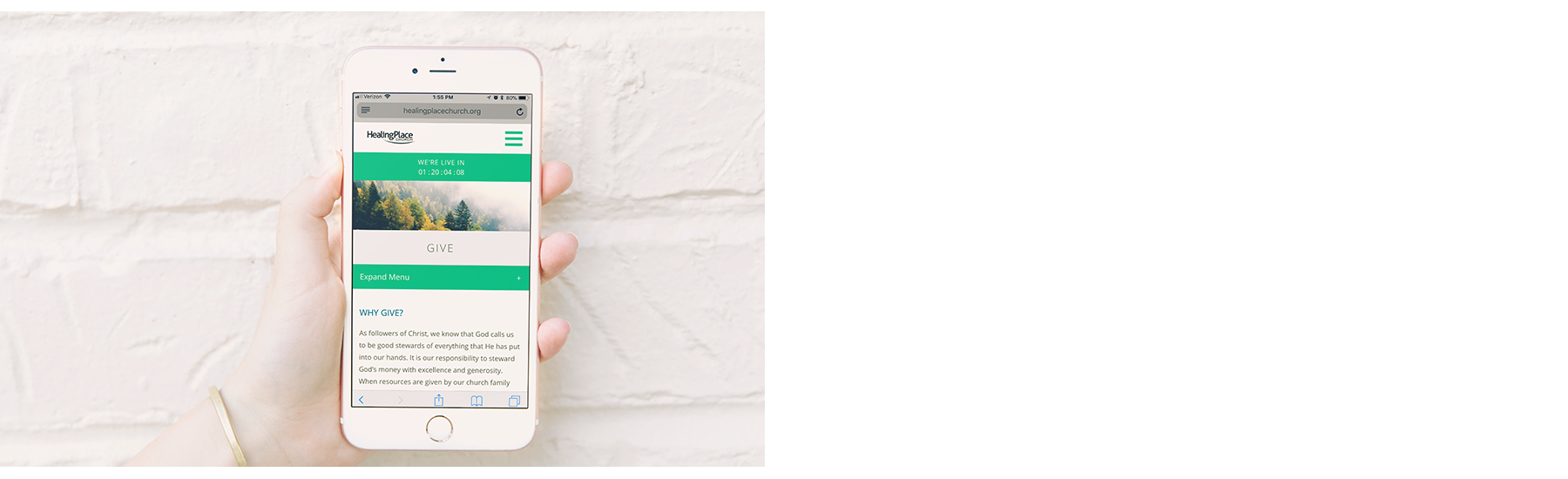 “giving" - Iphone (1800x550), Png Download