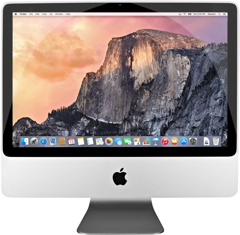Pre-owned Apple Imac 20" Core 2 Duo - Silver Imac (900x900), Png Download