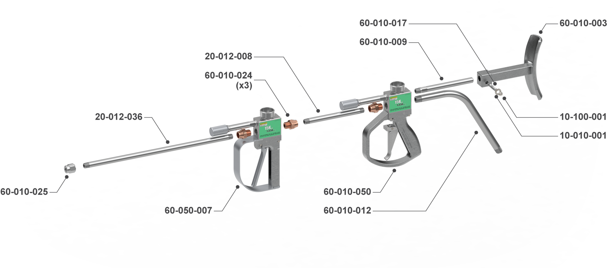15k Hand-held Double Dump Gun - Assault Rifle (2048x1024), Png Download