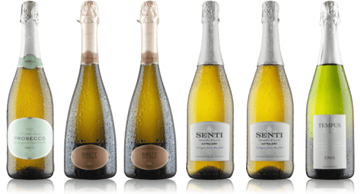 Mixed 6 Bottle Prosecco And Fizz Offer - Glass Bottle (720x480), Png Download