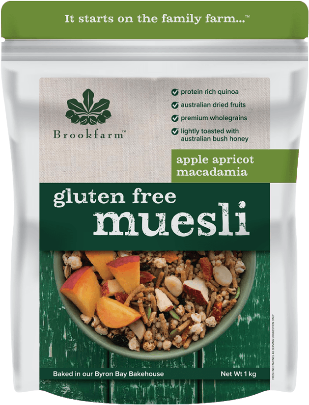 Brookfarm Gluten Free Macadamia Muesli With Apple & - Brookfarm Muesli (720x900), Png Download