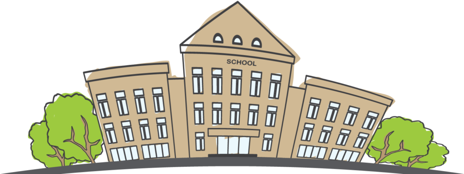 Apartment Complex Clipart School Building - Illustration (1024x576), Png Download