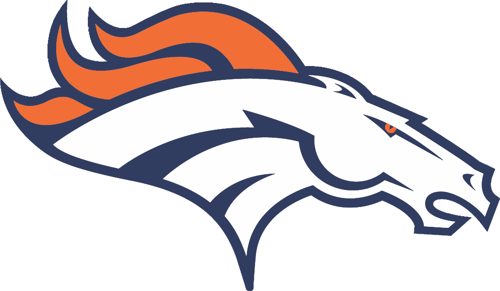 Graphic By Elizabeth Zu - Denver Broncos Logo Png (2128x1308), Png Download