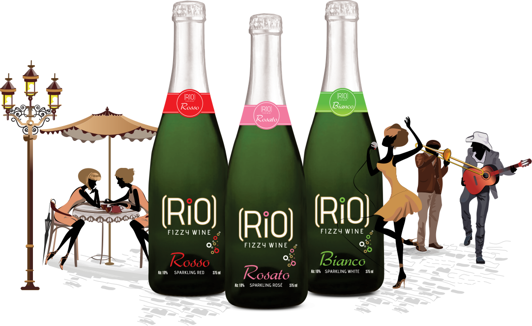 They Embody The Celebratory Spirit Of Italian Life - Rio Wine (1082x664), Png Download