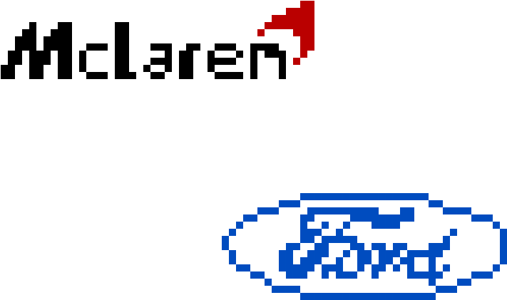 Car Logo - Pixel Art Ford Logo (750x430), Png Download