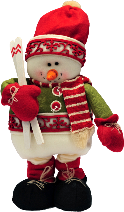 *snowman - Muñecos Navidad De Tela Png (552x800), Png Download