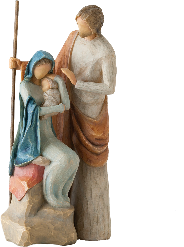 Willow Tree Nativity Christmas Story Figurine - Willowtree Holy Family (1000x1000), Png Download
