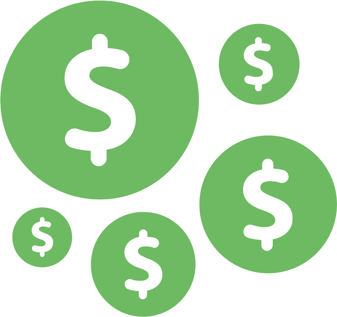 Dollar Clipart Financial Resource - Dollar Sign Icon (1200x1200), Png Download