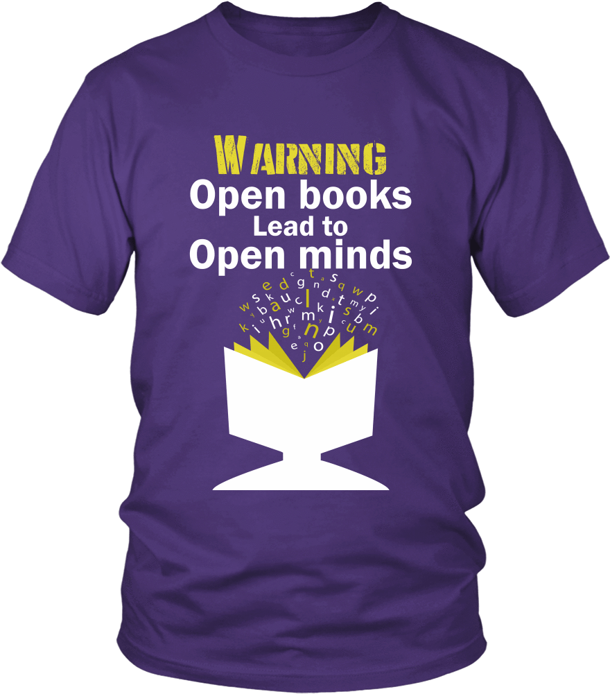 Open Books Lead To Open Minds - Larry Bernandez T Shirt (1000x1000), Png Download