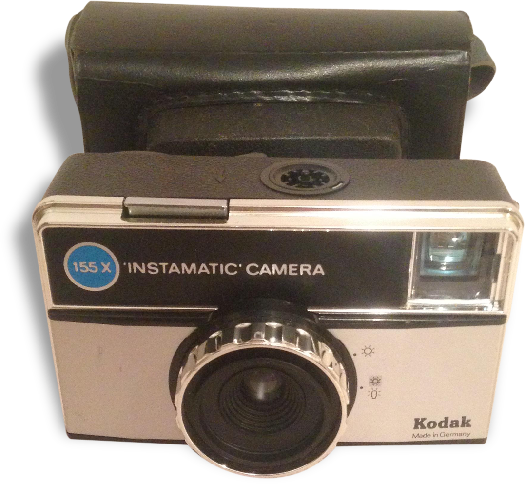 Camera Old Kodak Instamatic 155 X Camera Case Leather - Point-and-shoot Camera (1500x2000), Png Download