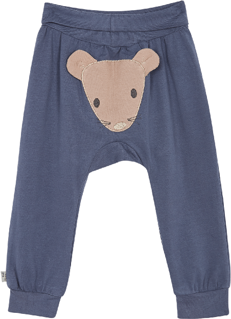Blue Mouse Baby Sweatpants - Brown Bear (700x700), Png Download