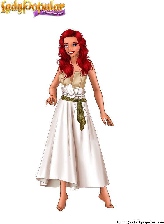 Lady Popular Fashion Arena All Clothes (600x800), Png Download