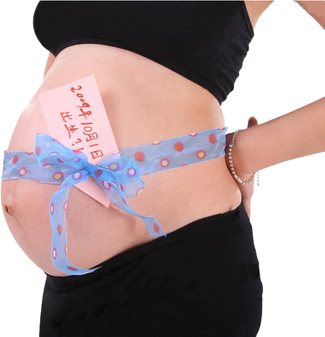 Pregnancy Woman Mother Fetus Boy Pregnant Belly - Girl (1024x683), Png Download