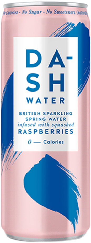 Dash Water Raspberries 330ml - Dash Water (1000x1000), Png Download