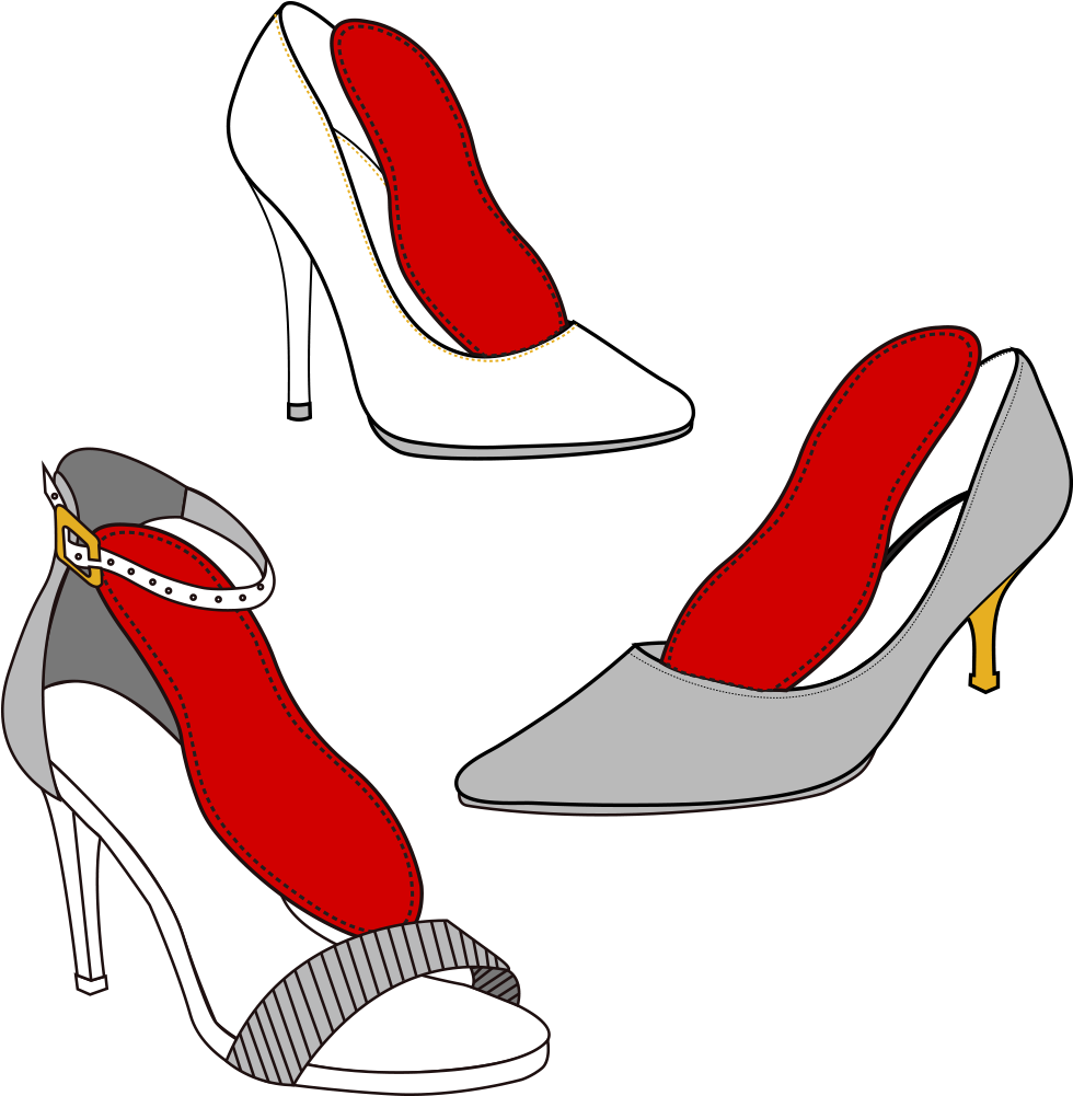 Insole Repair - Basic Pump (1118x1118), Png Download